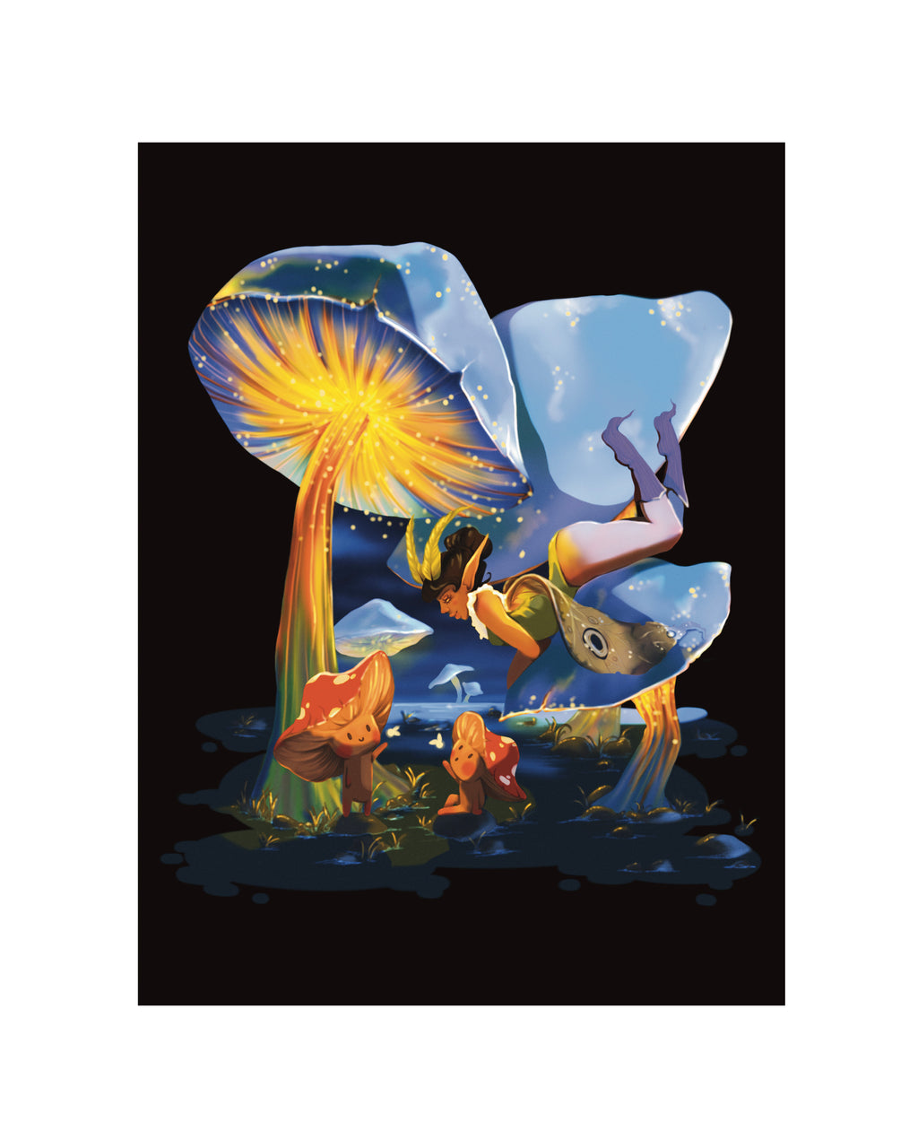 LE JARDIN DES CHAMPIGNONS (nuit)