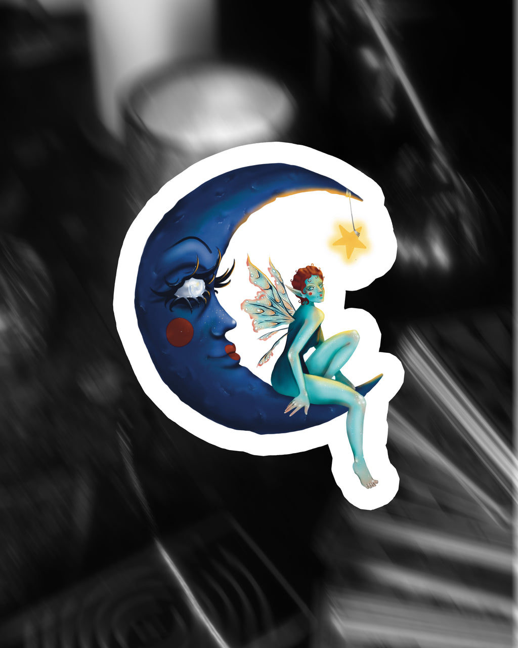 LE STICKERS FÉE ET LUNE
