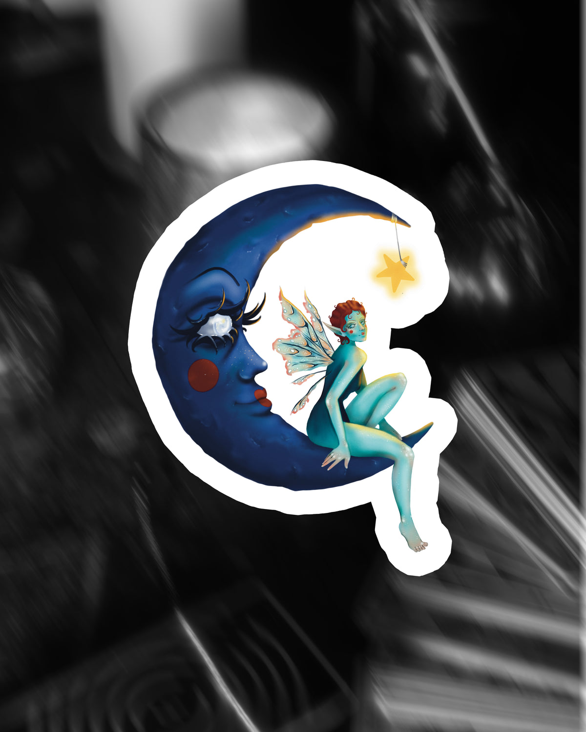 LE STICKERS FÉE ET LUNE